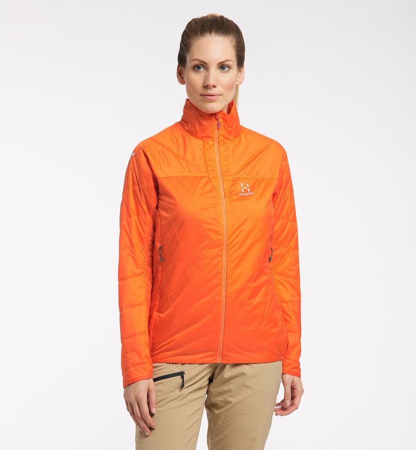 Haglöfs Womens L.I.M Barrier Down Jacket Orange New Zealand 50629QIPD